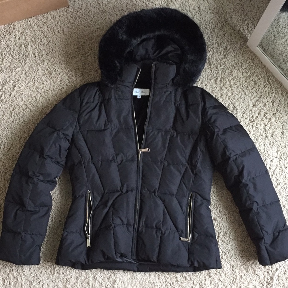 CALVIN KLEIN black down winter jacket